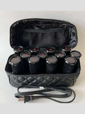 T3 Voluminous Hot Rollers 73706 12 Rollers, Base, Cord, Case